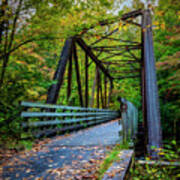 Historic Railroad Trestle Bridge Creeper Trail Damascus Virginia #3 Poster