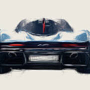 Mclaren Speedtail Car Drawing #3 Poster