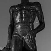 Spartan Statue At Night On The Campus Of Michigan State University In East Lansing Michigan #31 Poster