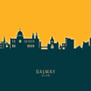 Galway Ireland Skyline #32 Poster