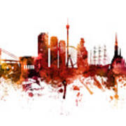 Gothenburg Sweden Skyline #32 Poster