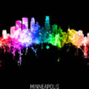 Minneapolis Minnesota Skyline #35 Poster