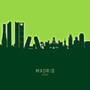 Madrid Spain Skyline #37 Poster