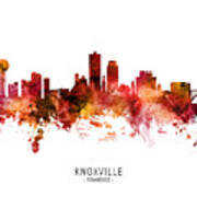 Knoxville Tennessee Skyline #39 Poster