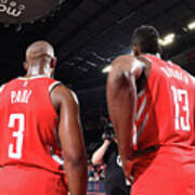Chris Paul And James Harden Poster