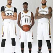 Demarcus Cousins, Jrue Holiday, And Anthony Davis #4 Poster