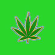 Marijuana Leaf #4 Poster