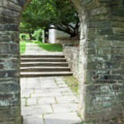 Stone Arches And Walkways Grace The Grounds Of Glenview Mansion  #4 Poster