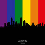 Austin Texas Skyline #43 Poster