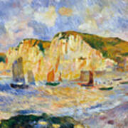 Sea And Cliffs By Pierre-auguste Renoir Poster