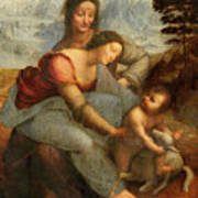 The Virgin And Child With St Anne Poster