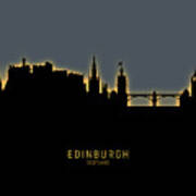 Edinburgh Scotland Skyline #52 Poster