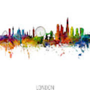 London England Skyline #59 Poster