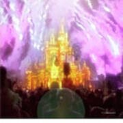 Fireworks, Cinderella's Castle, Walt Disney World #6 Poster