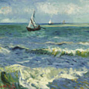 Seascape Near Les Saintes Maries De La Mer  #7 Poster