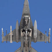 F-16 Declaring Emergency Over Nellis Poster