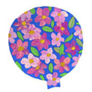 A Balloon With Flowers Poster