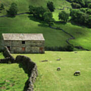 A Barn In Yorkshire Poster