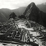 A Classic View Of Machu Picchu In Peru Poster