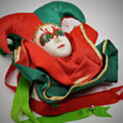 A Favorite Christmas Ornament In Green And Red Poster
