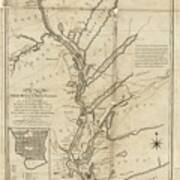 A Map Of The Great River St. John  Waters The First Ever Published From The Bay Of Fundy, Up To S Poster