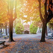 A Monumental Autumn In Milan Italy Poster
