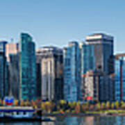 A Panoramic View Of Downtown Vancouver Poster