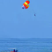 A Paragliding Benidorm Beach-spain Poster
