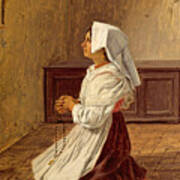 A Praying Italian Woman Poster