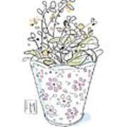A Small Floral Vase Of Flowers Poster