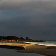 A Sunset In Gualala From The Bluff Trail Poster