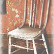 Abandoned Chair, Remnant Wall Poster