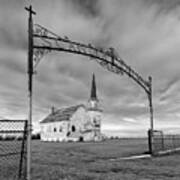 Abandoned Scandia Lutheran Church In Nw Nd Near Grenora Poster