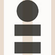 Modern Minimalist Geometric Abstract Poster