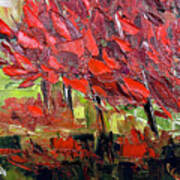 Abstract Maples Landscape Poster