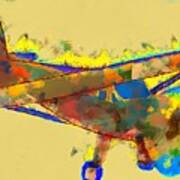 Abstract Monoplane Poster