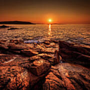 Acadia Sunrise A6082 Poster