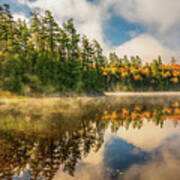 Adirondacks Autumn At Rich Lake 7 Poster