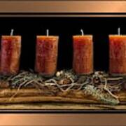 Advent Wreath In Bronze Poster