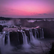 Iguazu Falls At Last Light Poster