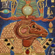 Akem-shield Of Khnum-ptah-tatenen And The Egg Of Creation Poster