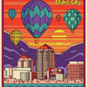 Albuquerque Pop Art Travel Poster Poster