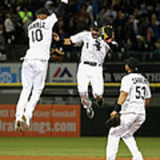 Alexei Ramirez, Melky Cabrera, And Adam Eaton Poster