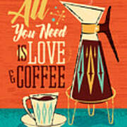 All You Need Is Love And Coffee Poster