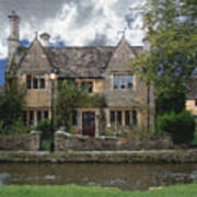 Along The Water In Bourton Poster