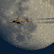 American Airlines Moon Flight Poster