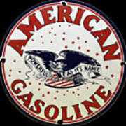 American Gasoline Company - Amaco Vintage Sign Poster