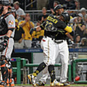 Andrew Mccutchen And Starling Marte Poster