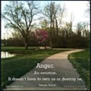 Anger Doesn't Have To Destroy Us Poster