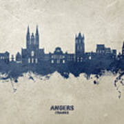 Angers France Skyline #75 Poster